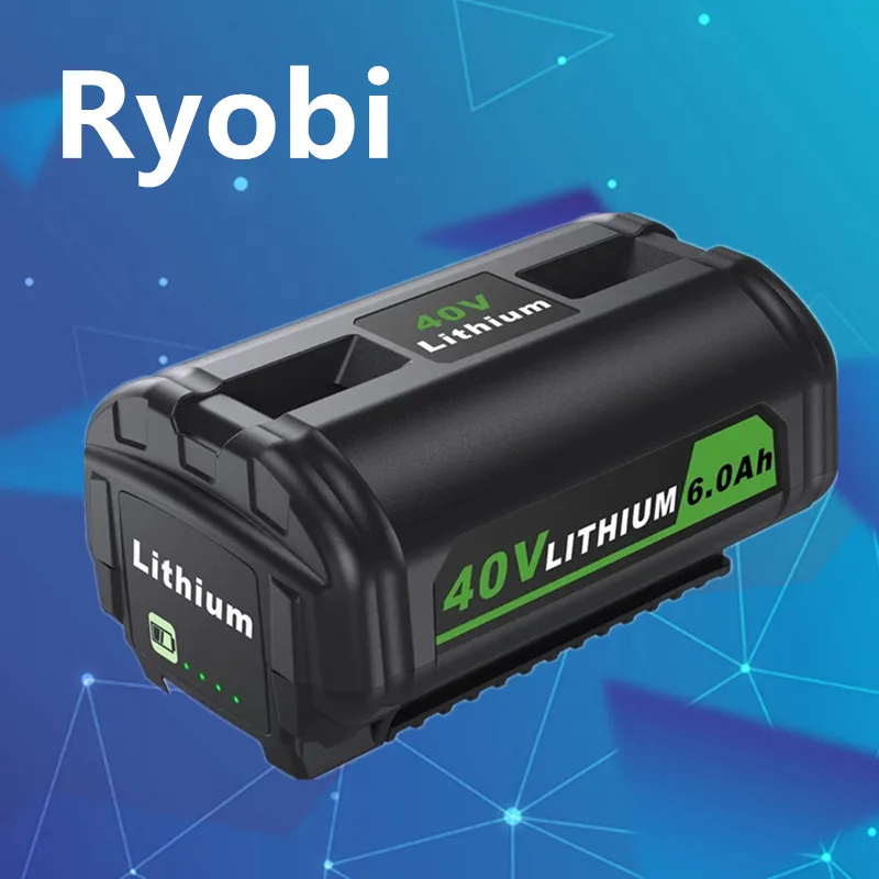 

Литиевая сменная батарея для Ryobi 40 в Ач, батарея Ryobi 40 в, коллекция беспроводных электроинструментов OP4040 OP4050A OP40601