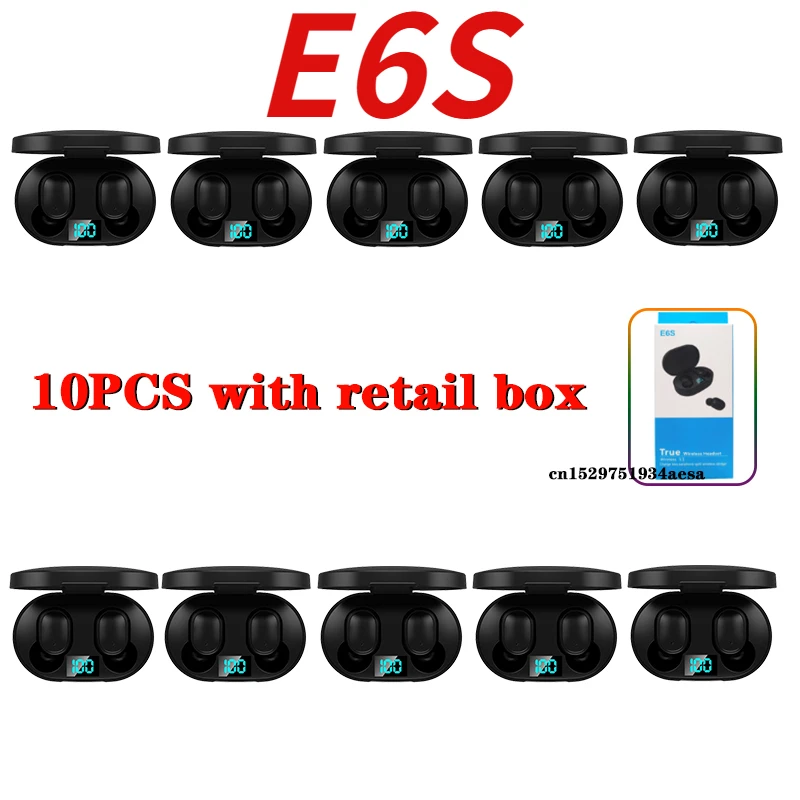 

10 шт./партия, беспроводные наушники E6s