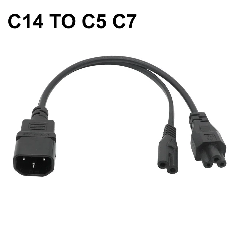 

Разветвитель переменного тока, 30 см, 110-250 В, 10 А, IEC320 C14 к C5 C7
