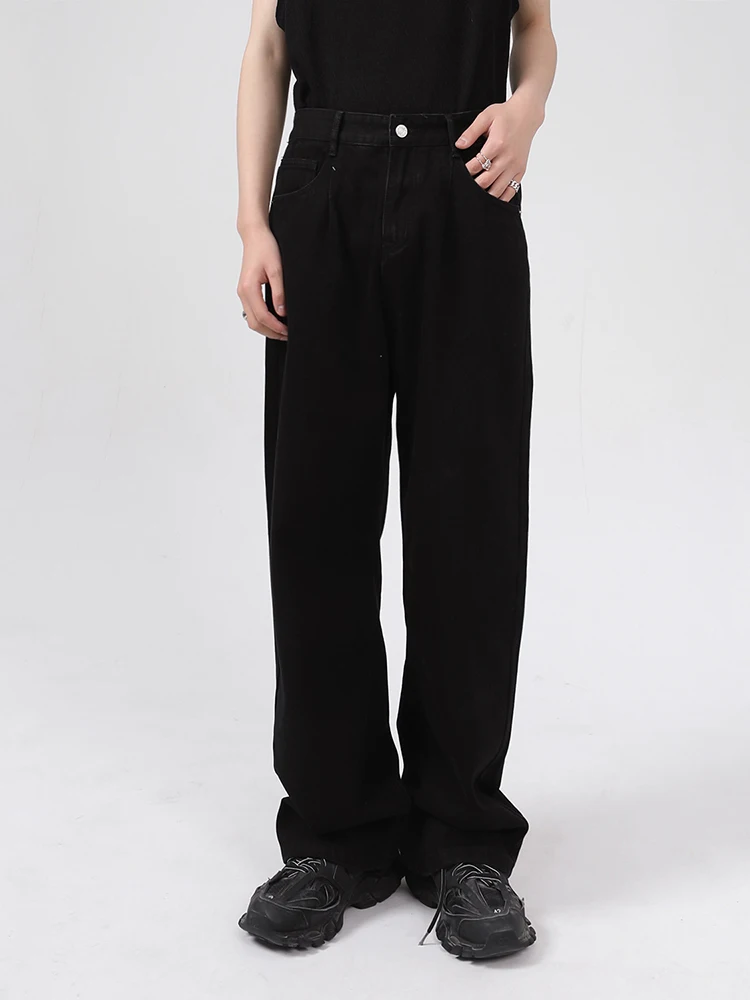 

Men's Fashion Wide Leg Jeans Y2K Straight Pants Loose Personality Streetwear Ins Hot Sale Mens Y2k Pant Baggy Jeans Pants Y2k