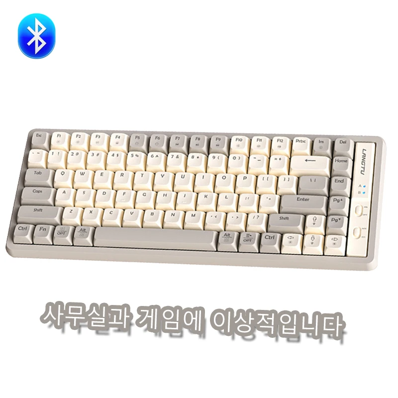 

Механическая клавиатура RYRA с Bluetooth и 85 клавишами, популярный переключатель с золотой осью, Беспроводная игровая клавиатура для портативных путешествий, Mac Window