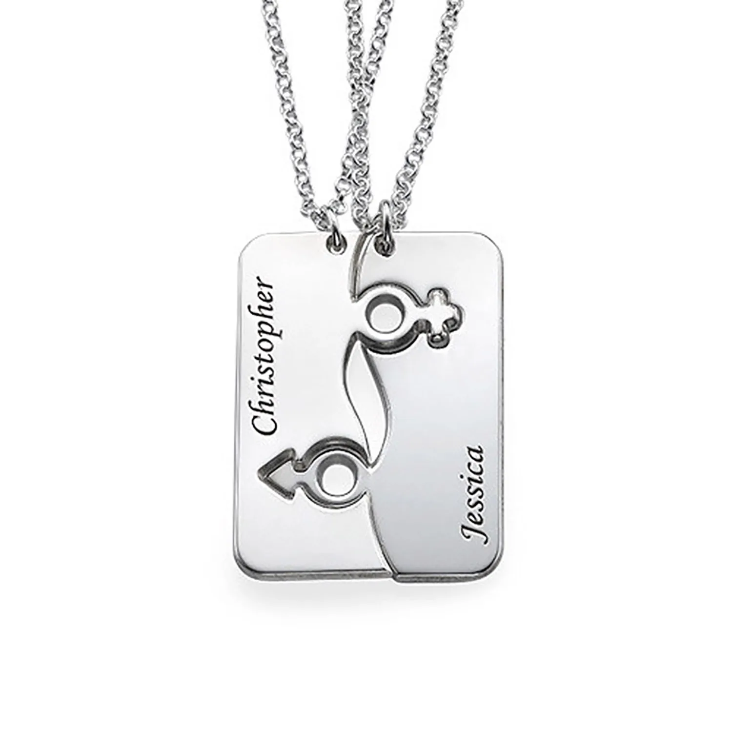 

Collier Puzzle Personnalisé Ensemble colliers 2 ensemble Colliers Couples Collier Date Colliers Assorti Son Ensemble Et le sien
