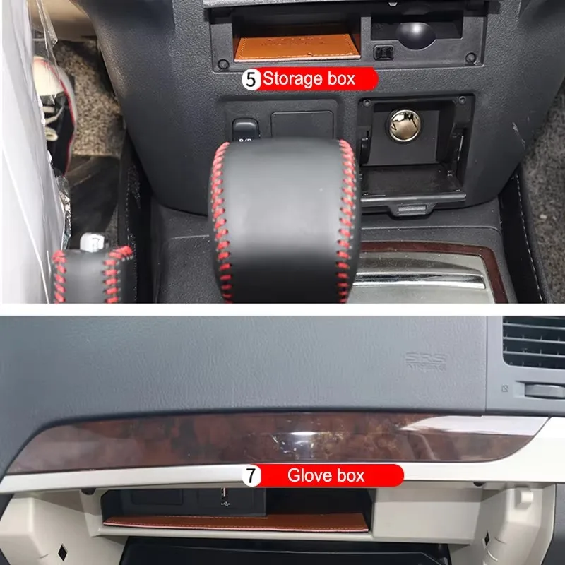 Фото Накладка на дверной слот для Mitsubishi Pajero V97V93, автомобильная консоль, нескользящая центральная защитная накладка на подстаканник, автомобильные аксессуары №2