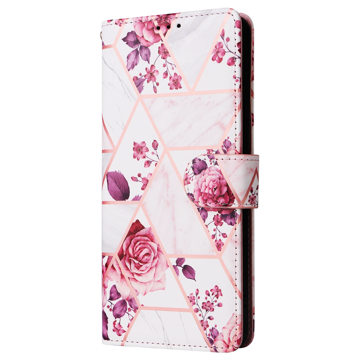 3X * кожаный кошелек с мраморными венами противоскользящий раскладной чехол для