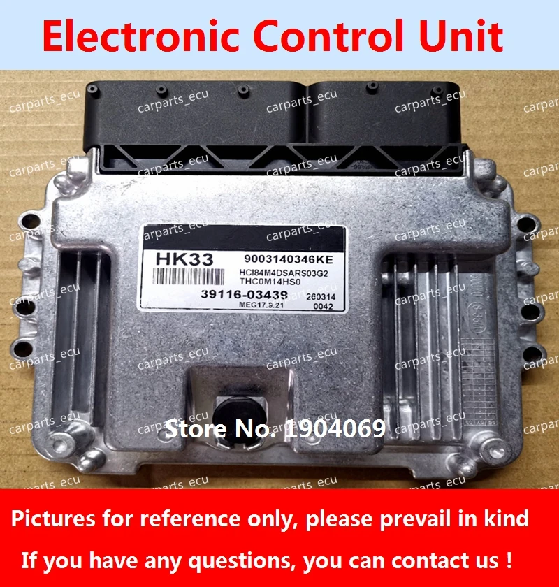 Для автомобильного двигателя Hyundai MEG17.9.21 компьютерная плата/ECU/39116-03972 U972/39117-2B144