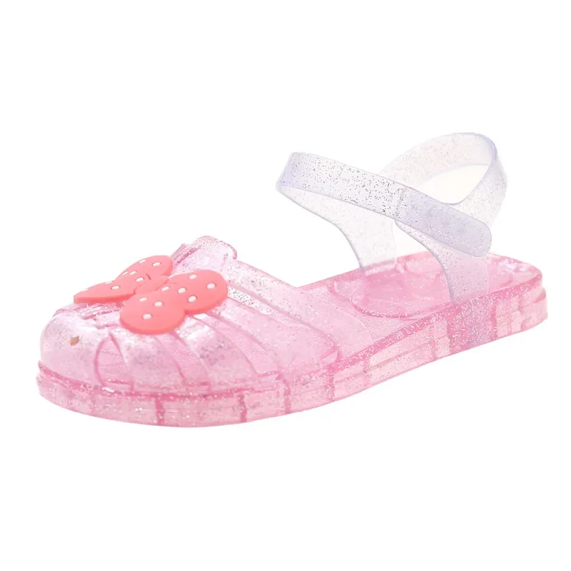 Детские Дышащие Водостойкие Сандалии С Бантиком И Мягкой Подошвой