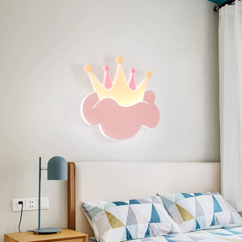 8W 12W Cute Wall Light For Aisle Bedside Child bedroom indoor Lamps Stairway simile cloud Art design Sconces Wall decoration images - 6
