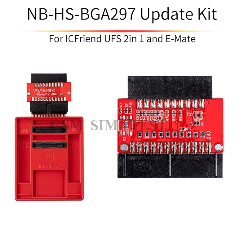 ICFRIEND NB- HS- BGA 297 Aadapter Update Kit Free Updates UFS 2 in 1 and eMMC with mipi Box Z3X Easy Jtag |