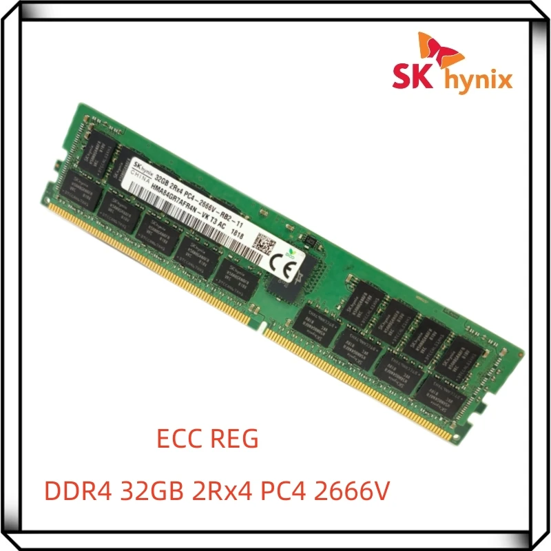 Hynix DDR4 32GB 2666V 2RX4 PC4 2666MHz ECC REG RDIMM RAM Серверная память 32G