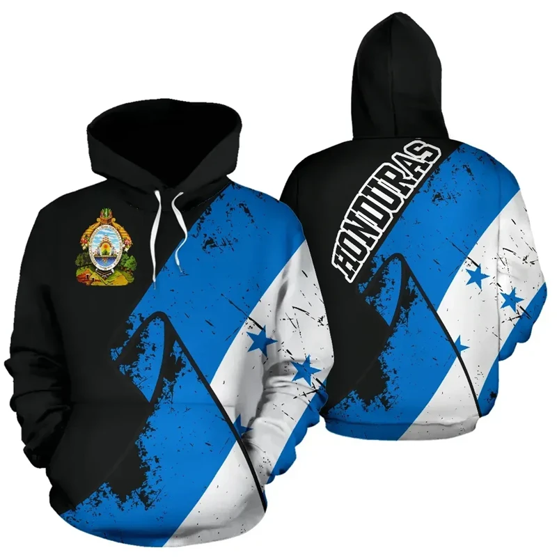 Honduras Flag Map 3D Printed Hoodie For Men Clothes Fashion National Emblem Sweatshirts Casual Male Hoodies Women Pullovers Tops