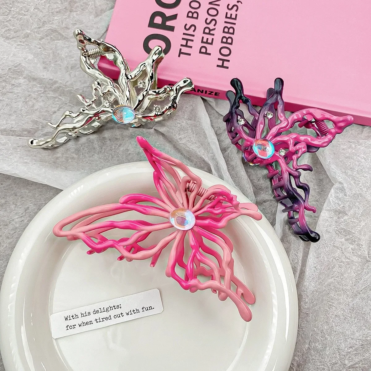 Металлическая винтажная заколка для волос в стиле панк Y2k