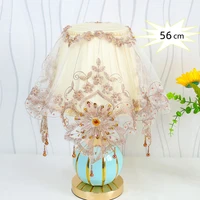 square 56cm european style handmade beaded brown tablecloth fruit machine table lamp electrical cover cloth birthday party decor