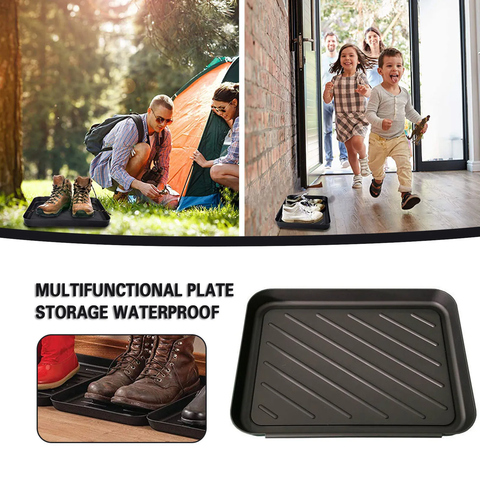 

Succulent Plant with Drainage And Saucers Tray Floor Bowls Outdoor Dog Boot Protection BowlsGarage Pet White Plastic Flower Pot