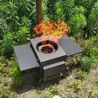 zq outdoor firewood stove portable picnic equipment more than camping supplies picnic stove wild