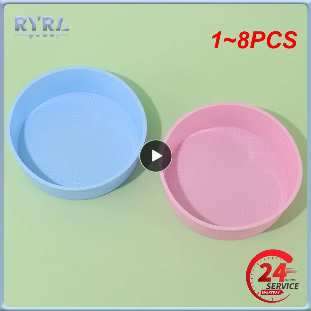 

1~8PCS High Temperature Resistance Circular Mold Cake Decoration Mold Round Good Pulling Force Approximately 125g