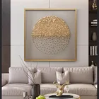 Современсветильник роскошный Прихожая диван фон стена Трехмерная гостиная украшение дома печать подвесная картина