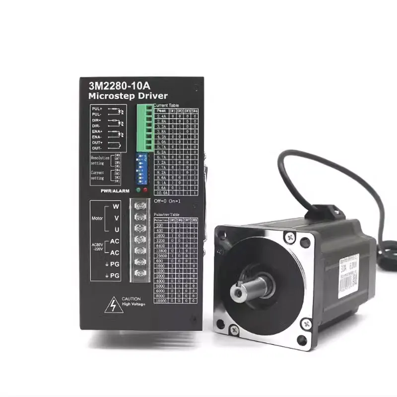 Трехфазный шаговый привод с ЧПУ + гибридный двигатель NEMA 42 110 мм 1 2 градусов 20 нм 6 9