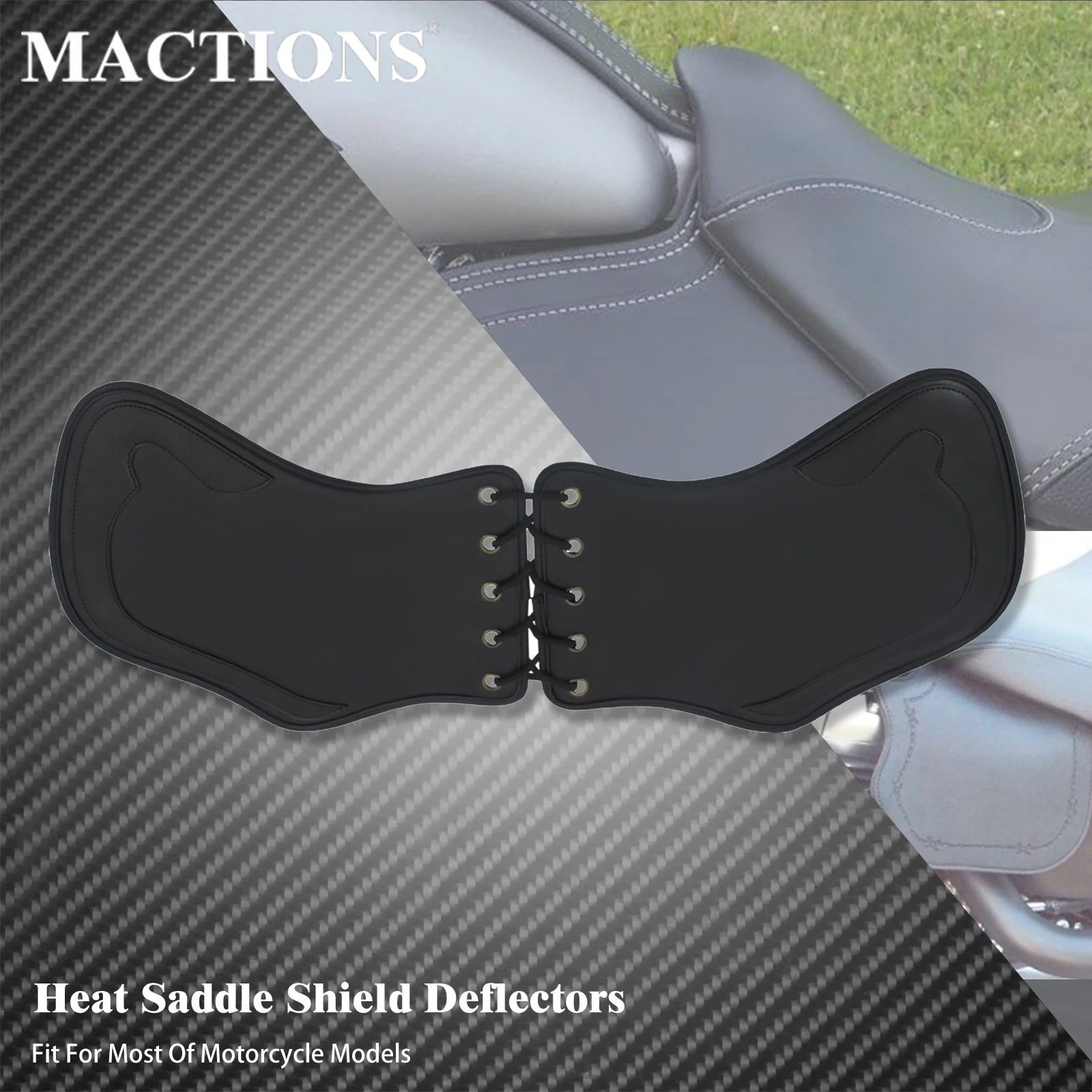 Мотоциклетные черные кожаные теплозащитные дефлекторы для Harley Touring Street Glide Softail