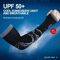1 pair long arm sleeves ice fabric breathable quick dry running sportswear sun uv protection long arm cover cycling arm sleeves