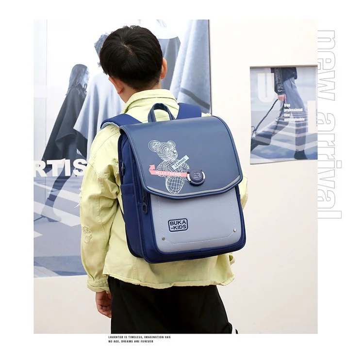 Grade 1-6 Girls Boys Unicorn Monster Cartoon School Bags New Children Students Cute Waterproof Large Capacity Fashion Backpacks