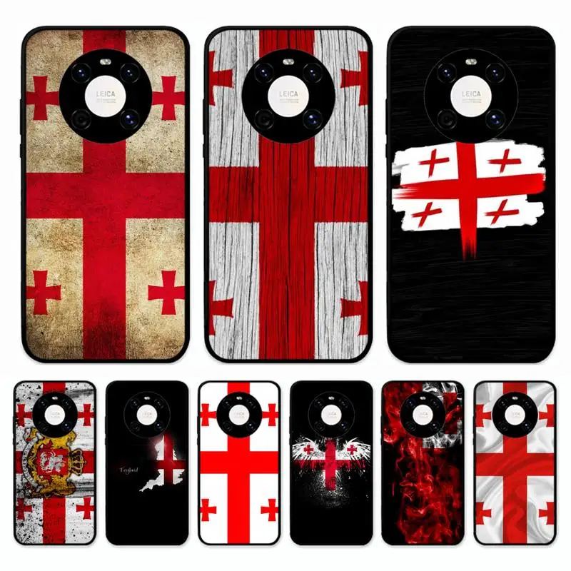 

Georgia flag Phone Case for Huawei Mate 20 10 9 40 30 lite pro X Nova 2 3i 7se