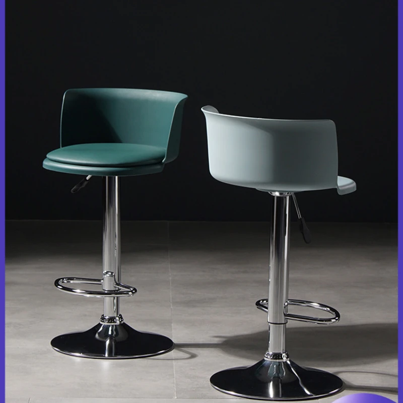 Nordic Creative Bar Stool Modern Minimalist Rotating Chair Lifting Restaurant High Leg | Nail Tables