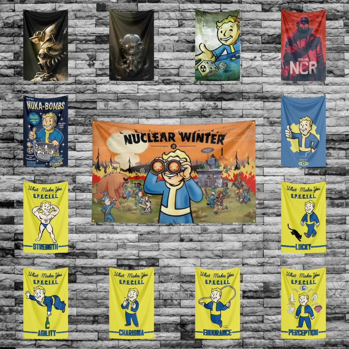 Флаг F-F-Fallouts 3х5 футов полиэстер