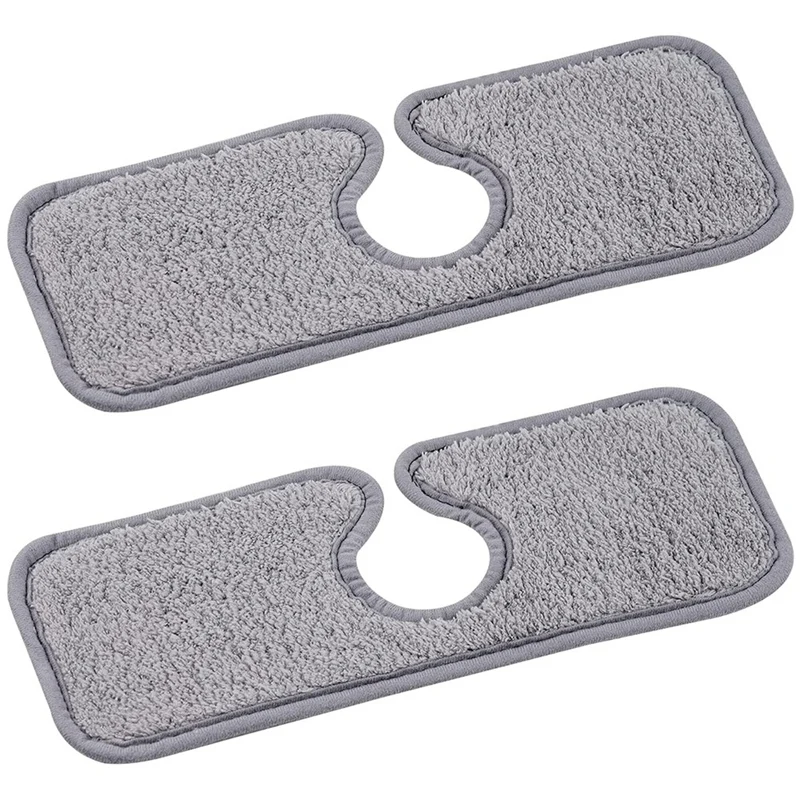 

HOT 2-Piece Faucet Absorbent Pad With Waterproof Bottom Sink Splash Plate Reusable Microfiber Cloth Pad Suitable For Faucets