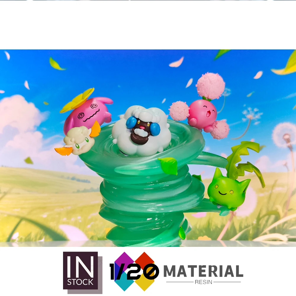 Фото [В наличии] World Resin Scale [JB] — Cottonee & Whimsicott, Hoppip, Skiploom & Jumpluff [Split RE-MENT] №1