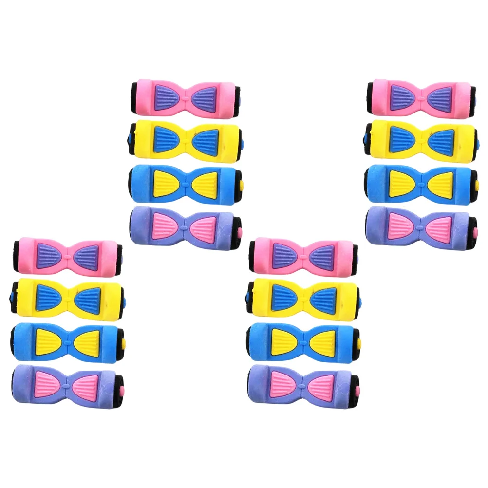 

16Pcs Painting Mini Erasers Kindergarten Eraser Balance Car Eraser (Random Color)