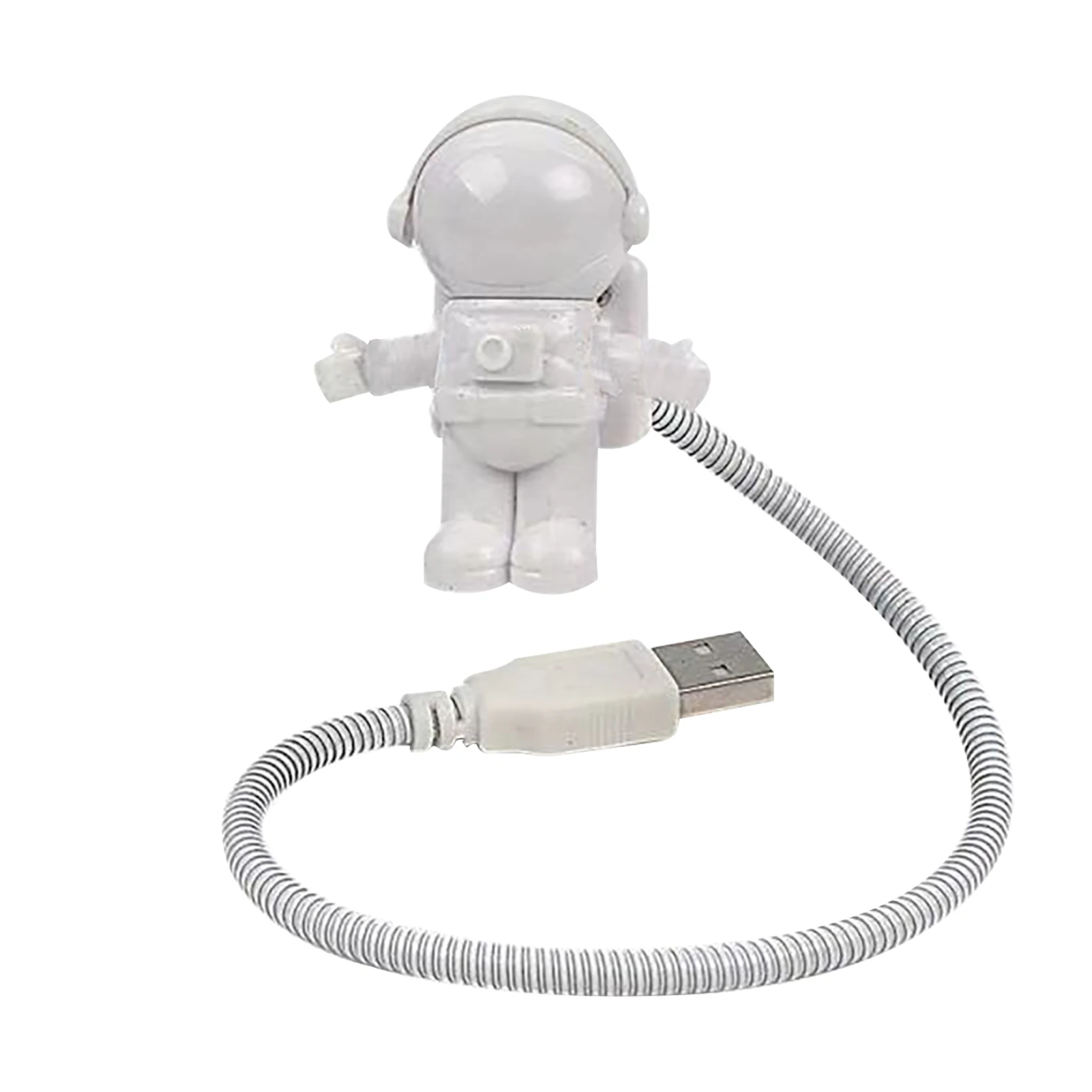 

Bedroom Plastic Home Office Flexible Astronaut Shape Laptop PC Students Portable Cute Kids Toy Gift USB Night Light LED Lamp