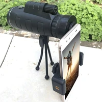 40x60 monocular bak4 monocular telescope hd night vision prism scope with compass phone clip tripod