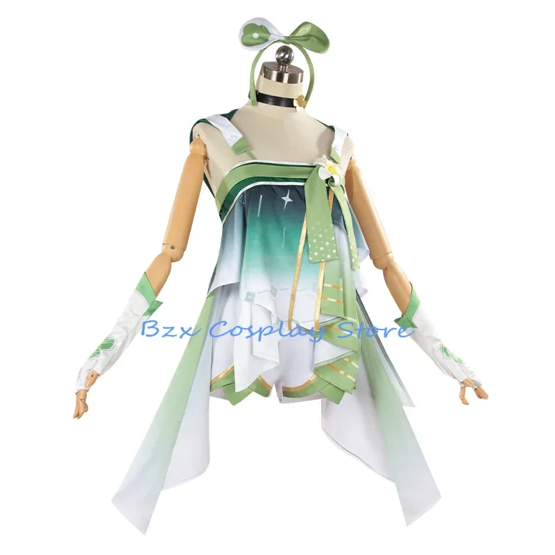 Verina Косплей Игра Wuthering Waves Костюм Парик Длинное Платье Опора Хвост Набор Аниме