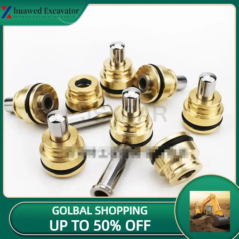 

For Kobelco Sk60/100/120/200-3-5 Joystick Bullet Head Pilot Handle Bullet Head High Quality Excavator Accessories