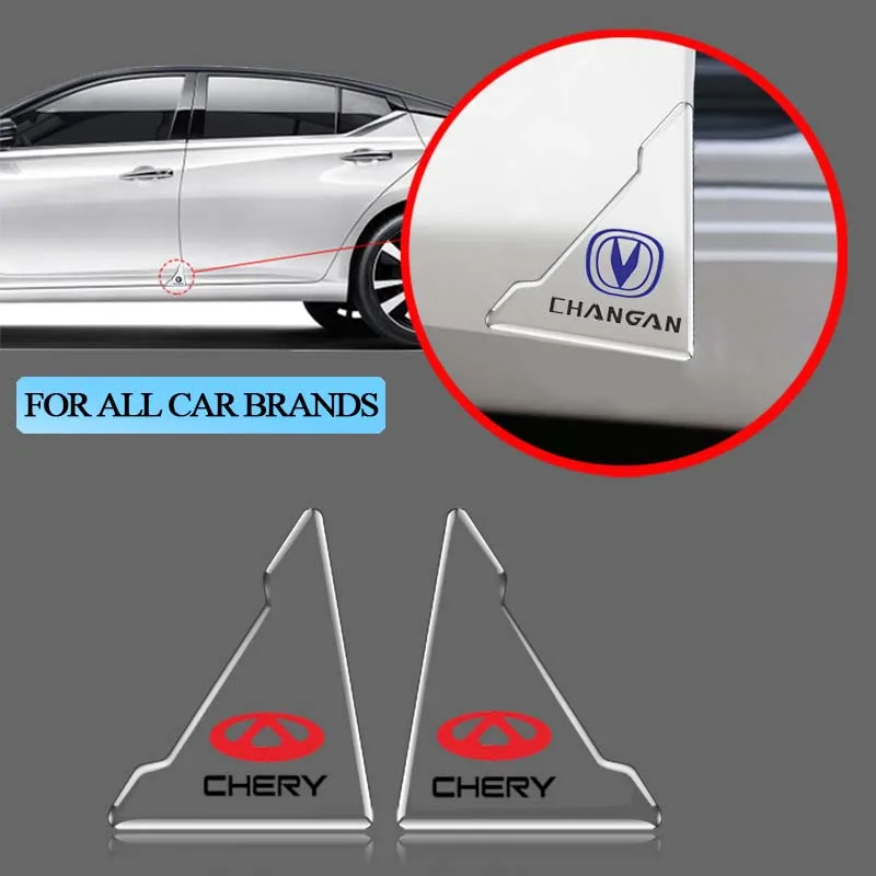 

2pcs Transparent Car Door Foot Sticker Decorate Accessories for Mercedes Benz GLE GLS ML GLK CLS GLA CLA-class W205 W212 W213