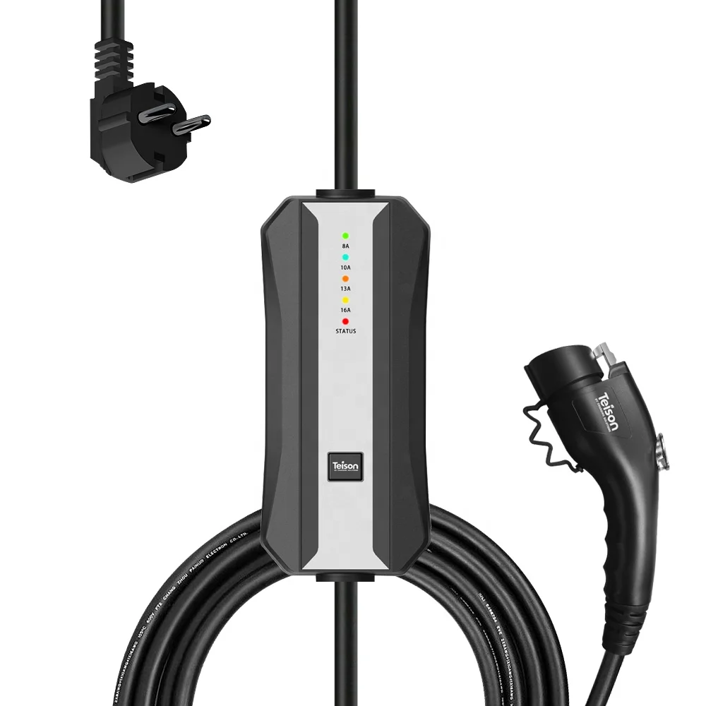 Умное портативное зарядное устройство Evse Производитель типа 2 с вилкой Schuko