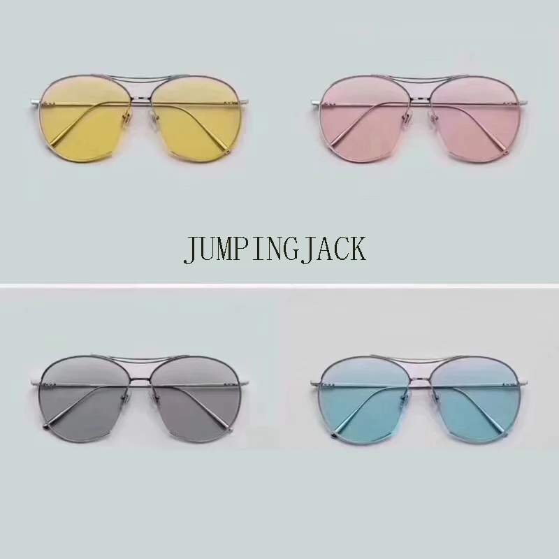

Korea Brand GENTLE JUMPINGJACK Sunglasses Women Men Pilot Alloy Frame Discolourable Sun glasses With Original Packaging