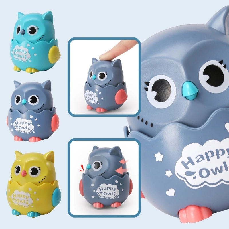 

Funny Owl Inertial Push Car Pull Back Cars Classic Wind Up Toy Party Gifts Stocking Fillers for Parent-Child Interaction QX2D