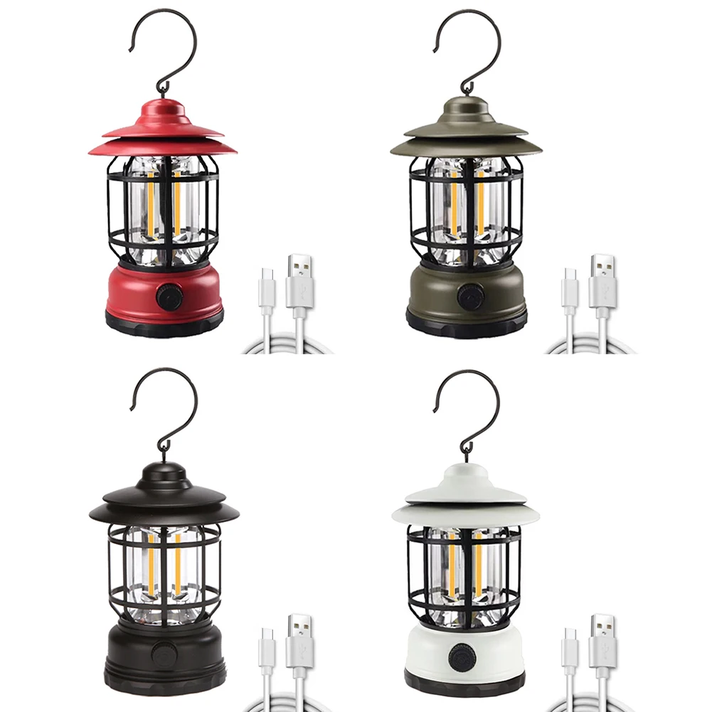 

Outdoor Camping Tent Light LED Retro Hanging Horse Light Emergency Portable Solar Night Lanterns for Friends Activity Tools
