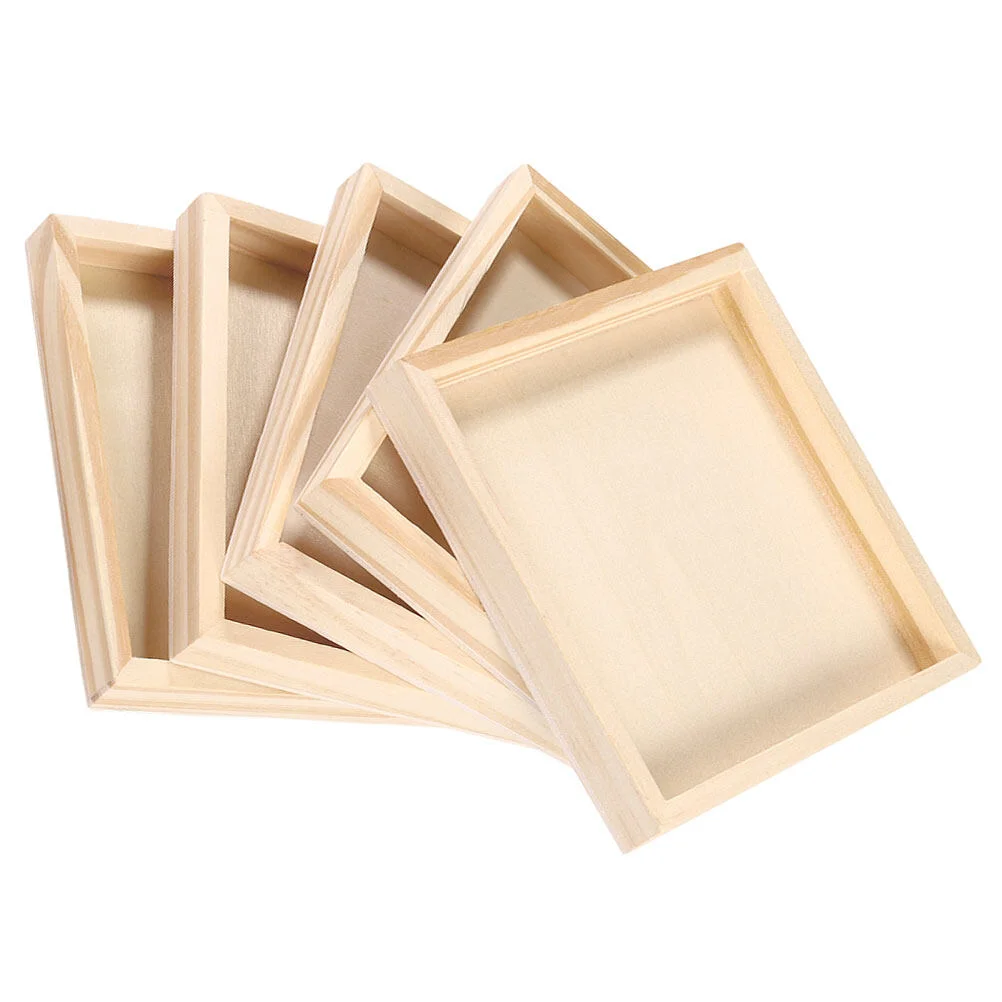 

3d Wooden Puzzle Puzzle Storage Tray Blocks Trays Household Wooden Nested Serving Unfinished Sorting