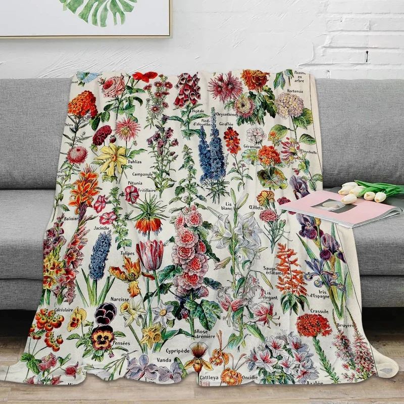

Boho Retro Style Poster Blanket Warm Soft Blanket Home Living Room Bedroom Room Travel Portable Rug 3D Printed Sofa Bed Cover