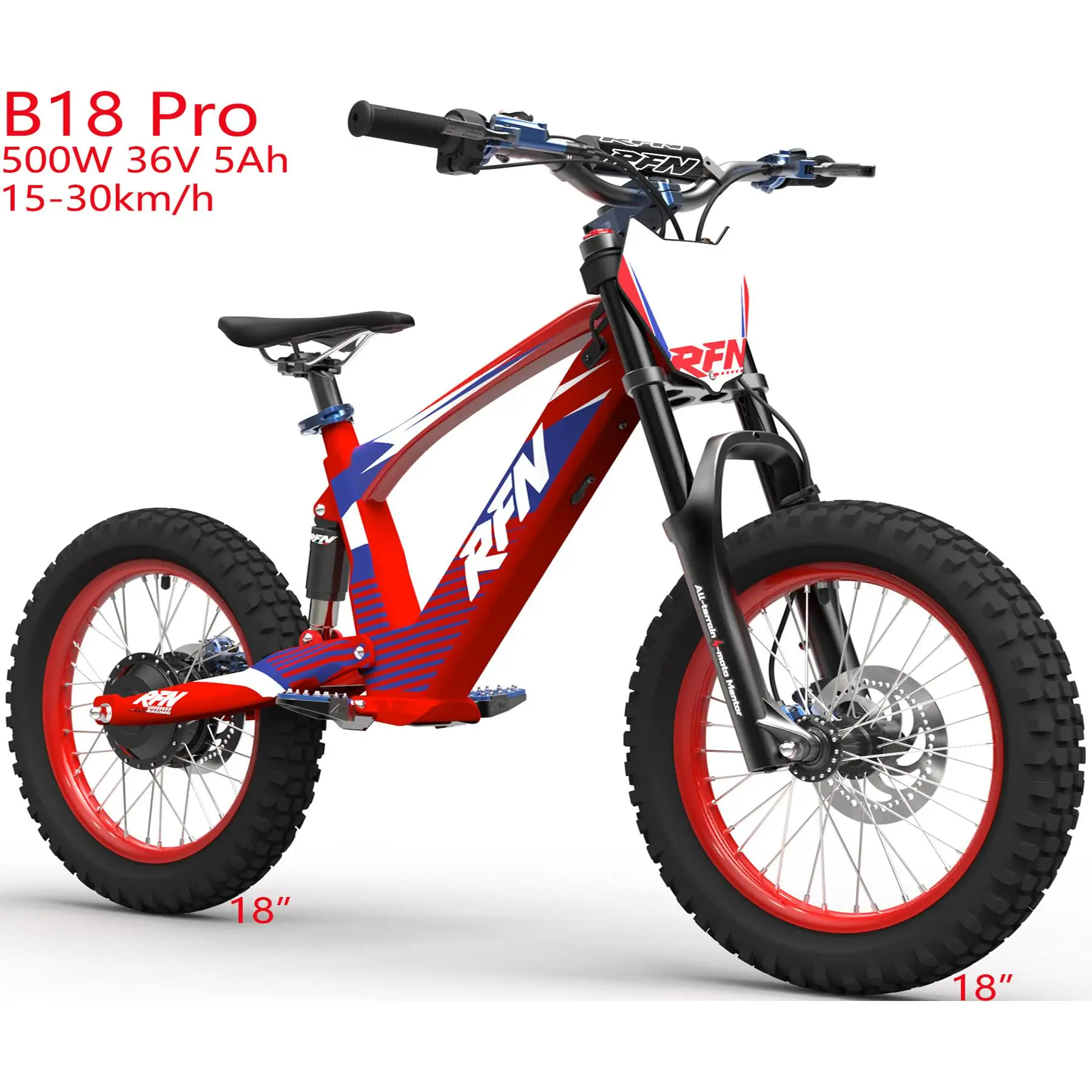 500 Вт 18 дюймов 5 Ач 36 В игрушечный мотоцикл кросс-балансирующий скутер внедорожный