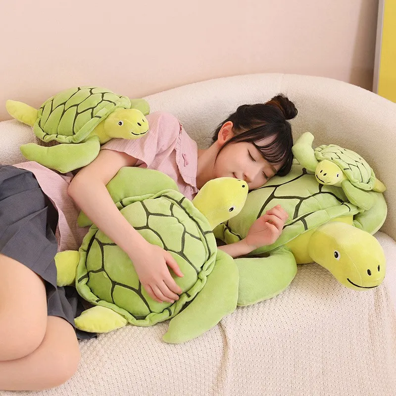 

30-60CM Green Plush Tortoise Toy High Quality Cute Turtle Plush PillowChristmas Gift Toys for girls Interior Decoration