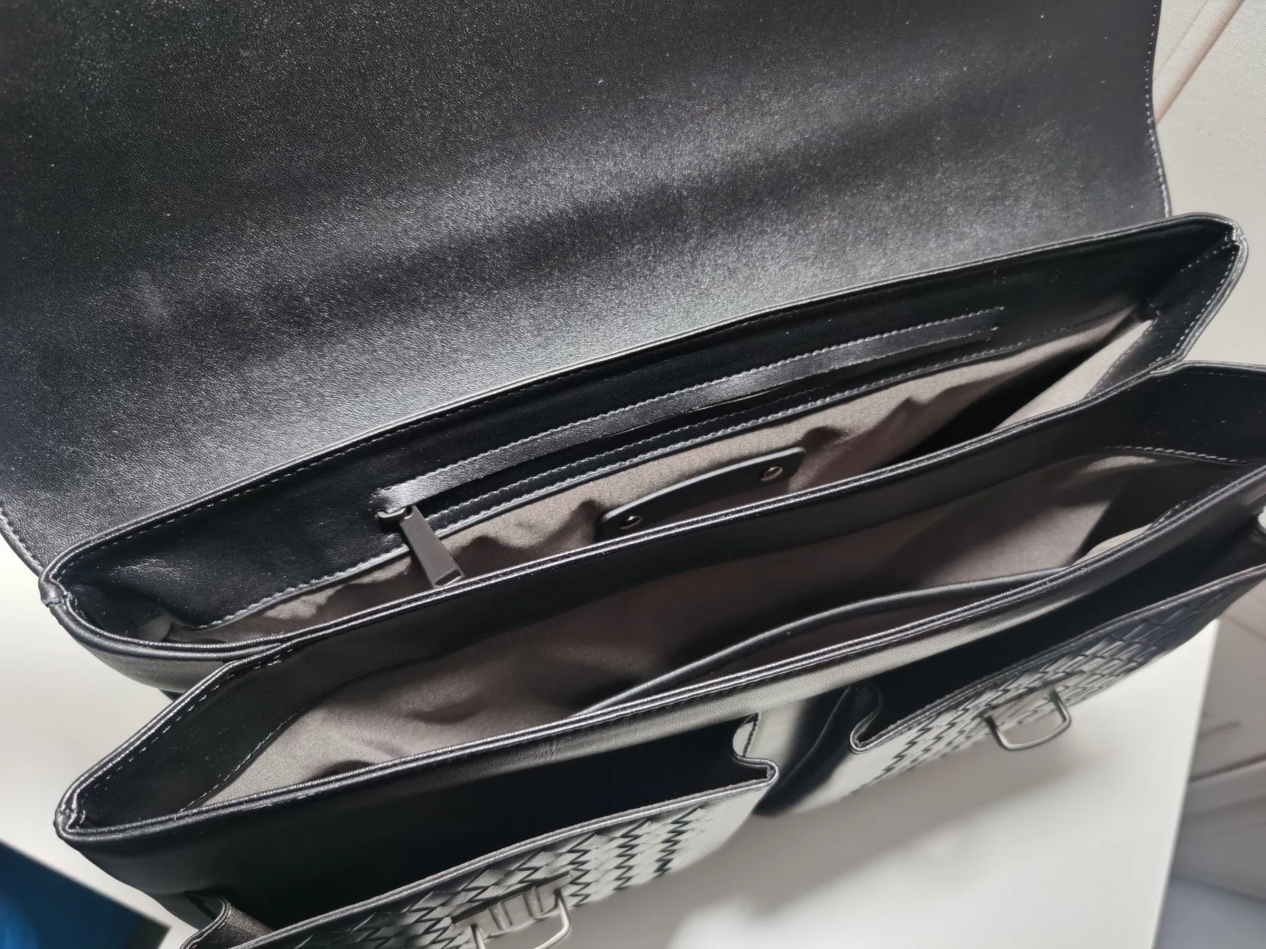 New Mens Briefcase Trendy Luxury B Brand Business Messenger Shoulder Bag Women Large Capacity Black Leather Bag Big Handbags