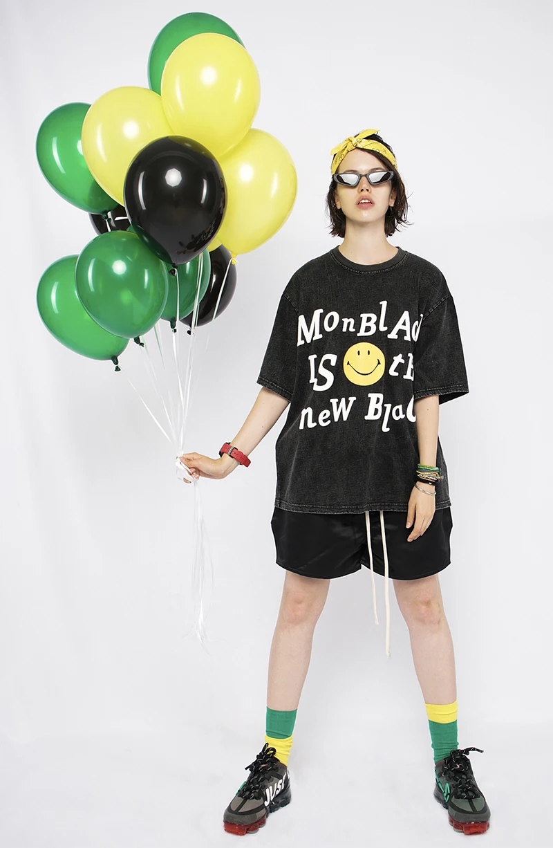 Мужская/женская футболка CPFM с трехмерным принтом коротким рукавом |