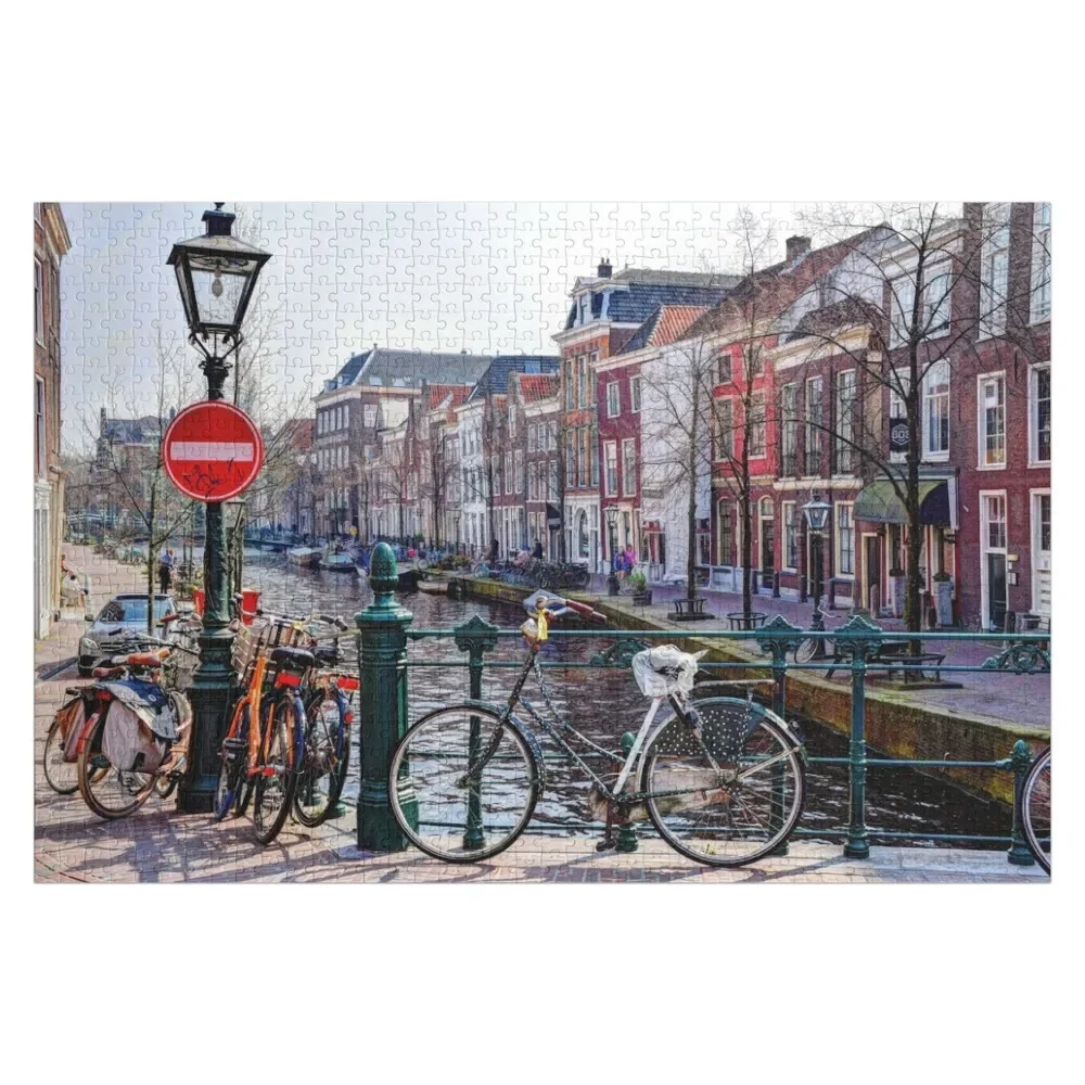 Головоломка Старый Рейн Леiden Нидерланды для детей Деревянное имя на заказ