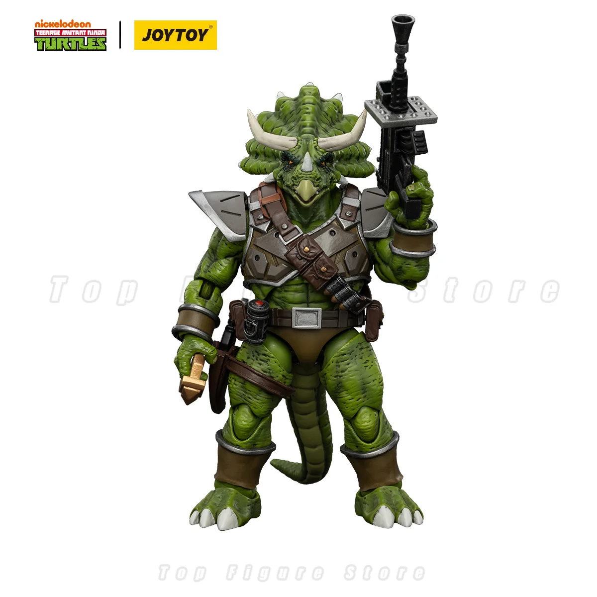 Фото Фигурки JOYTOY TMNT 1/18, аниме, 13,2 см: Капитан Зоракс, Адъютант Зорк, Трицератон, Солдат пехоты №4