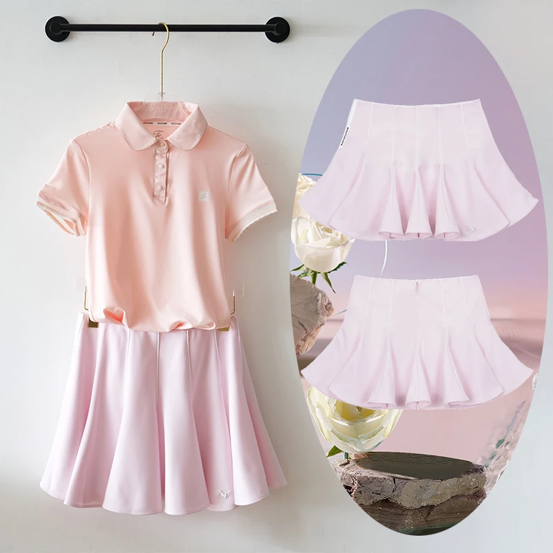 

Golf Women's 23 New Versatile Half Skirt Pleated Dress Casual Sports Zipper Pants Skirt Anti Skirt