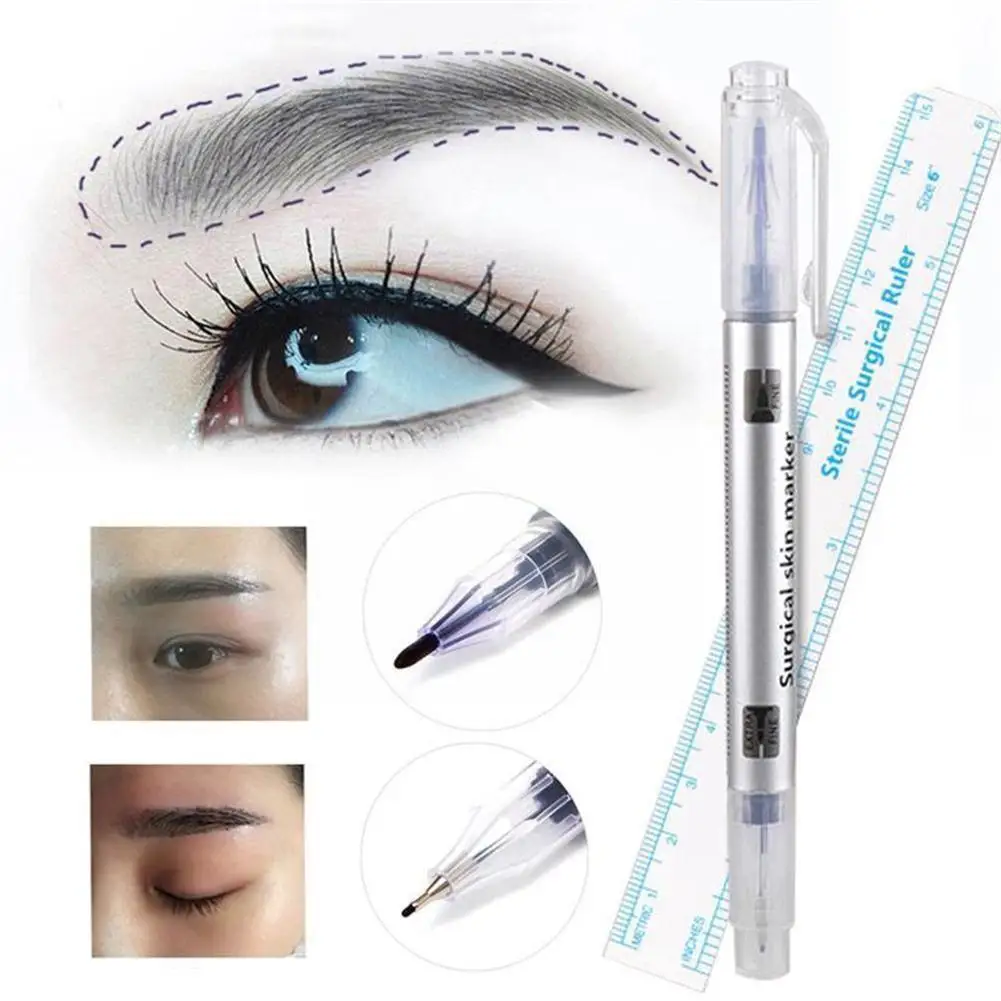 

1Pcs Lip Line Marker Embroidered Eyebrow Brows Pen Microblading Eyebrow Tattoo Tattoo Surgical Accessories Marke Skin Pen M P4A8