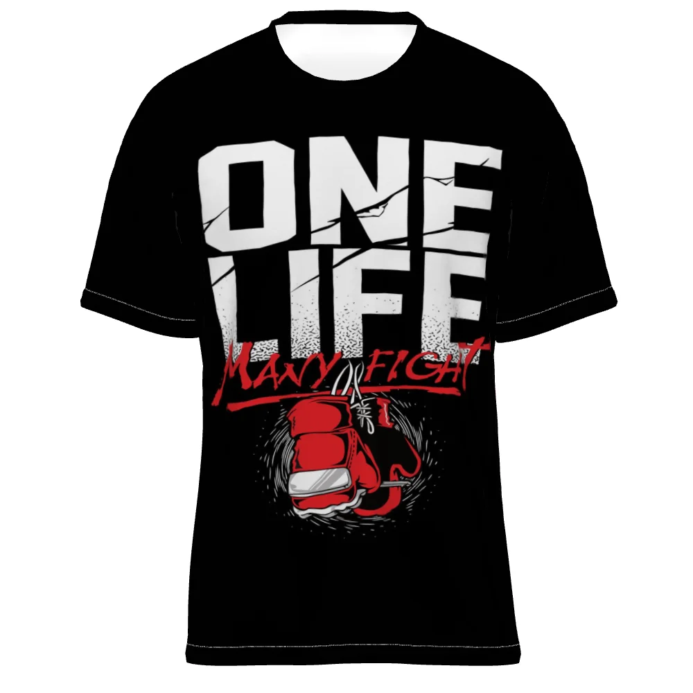 

Men's T-shirt Boxing Training Slim-fit Clothing 3d Printed T-shirts For Men 2023 Fitness Tees Tops Round Neck Outdoor Streetwear